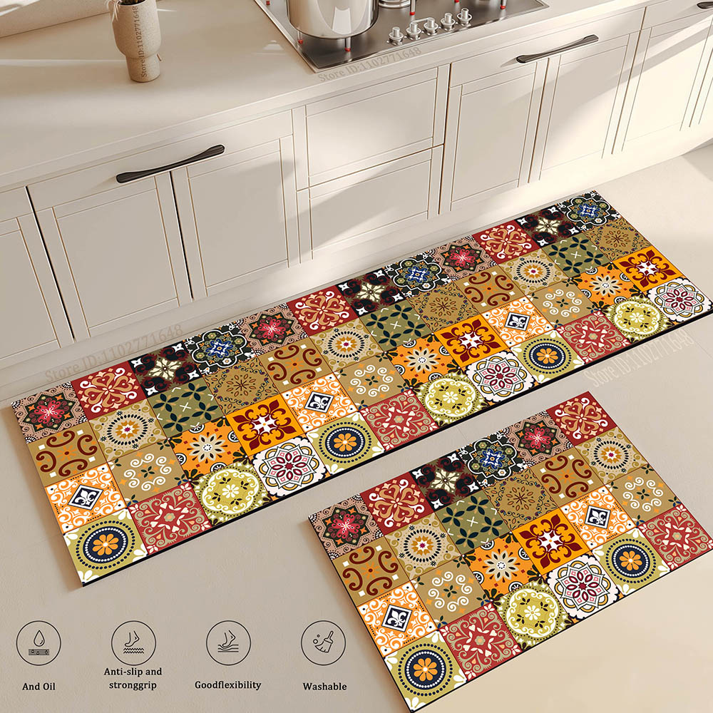 Flower Long Large Kitchen Mat  - Maranta Prayer Plant ulasan dan harga