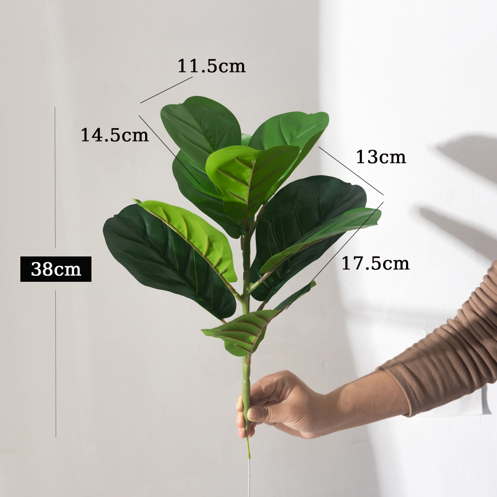 38cm 9 Forks Artificial Ficus  - Ficus Lyrata Tree ulasan dan harga