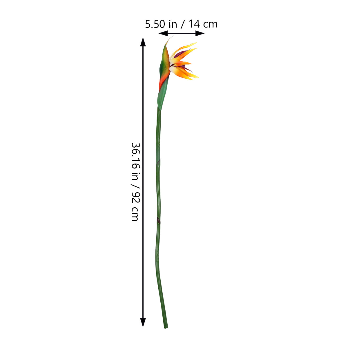 Faux Strelitzia Flower Artific - Bird Paradise Strelitzia ulasan dan harga