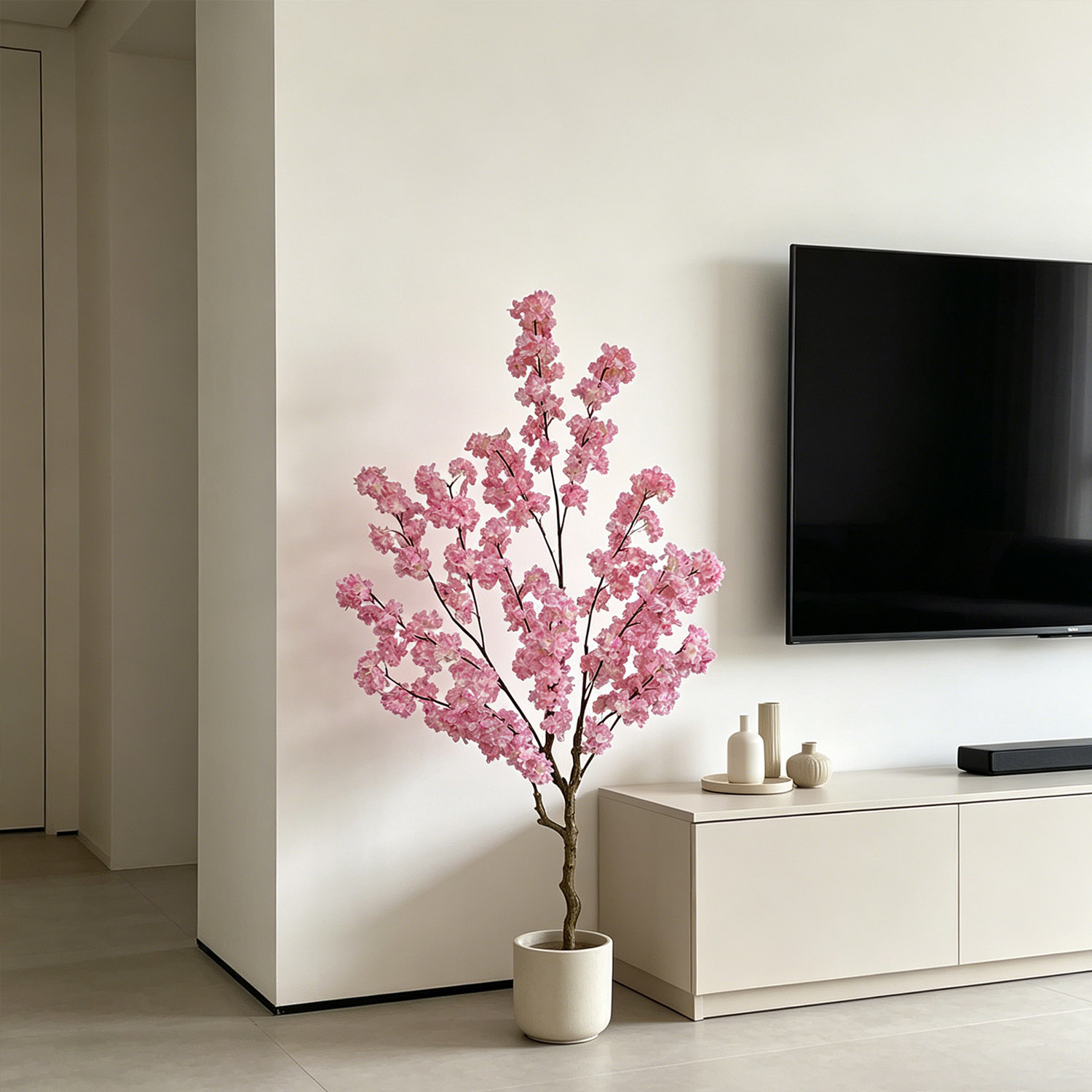 100-220cm Artificial Cherry Bl - Ficus Lyrata Tree ulasan dan harga